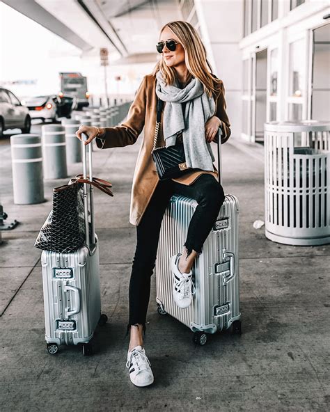 my favorite airport outfits to inspire your travel style and travel essentials for jetsetters