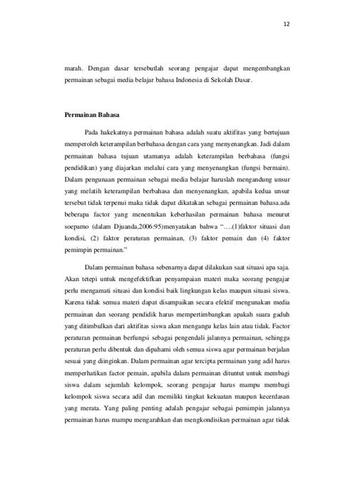 Strategi pembelajaran bahasa indonesia di sekolah dasar dengan media…