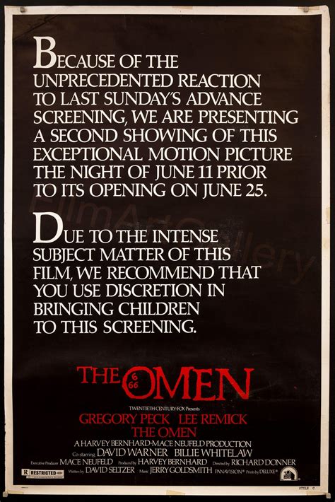 The Omen Vintage Movie Poster