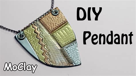 How To Make A Faux Metal Mosaic Pendant Polymer Clay