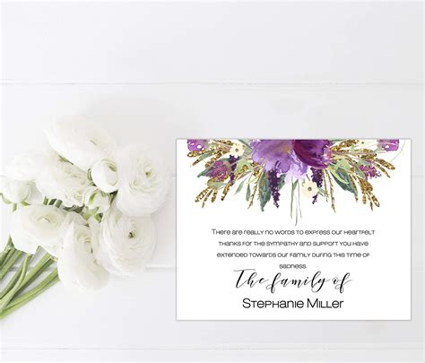 Buy Sympathy Acknowledgement Cards Funeral Thank You And Bereavement
