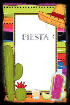 Ask your people to join you in the beach celebration, be it for your birthday or wedding. Fiesta invitation blank template in 2019 | Fiesta ...