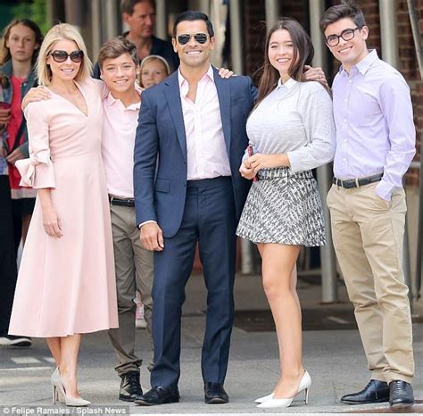 Michael (23), lola (19) and joaquin (17). Kelly Ripa looks chic with family for Easter photos ...