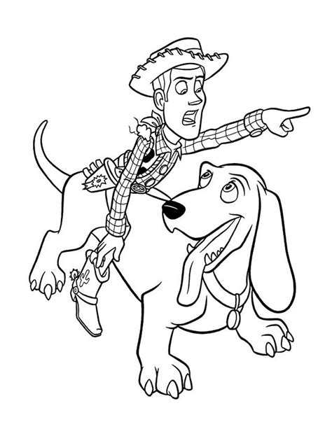 Toy Story Coloring Page Woody