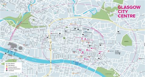 Glasgow West End Mapa Mapa De West End De Glasgow Escocia Reino Unido