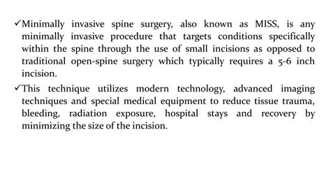 Ppt Minimally Invasive Spine Surgery Powerpoint Presentation Free