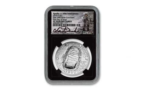 2019 P Apollo 11 50th Anniversary 1 Oz Silver Dollar Proof Ngc Pf70 Fdi