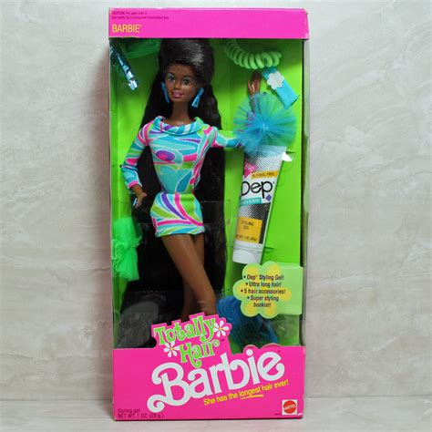 Barbie 5948 Ln Box 1991 Totally Hair African American Doll 74299059483