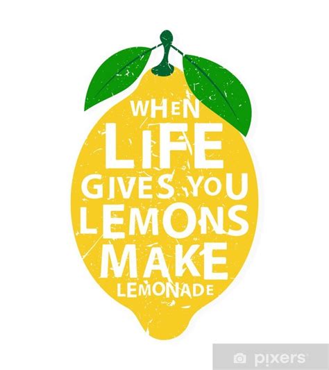 Sticker When Life Gives You Lemons Make Lemonade Motivational Quote