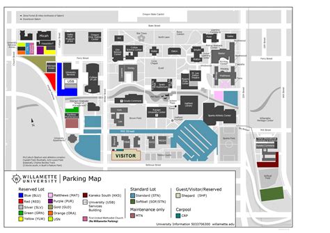 Willamette University Campus Map