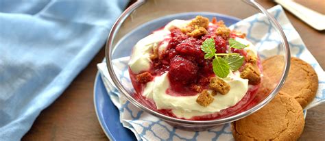 Fruit Fool Traditional Dessert From England United Kingdom