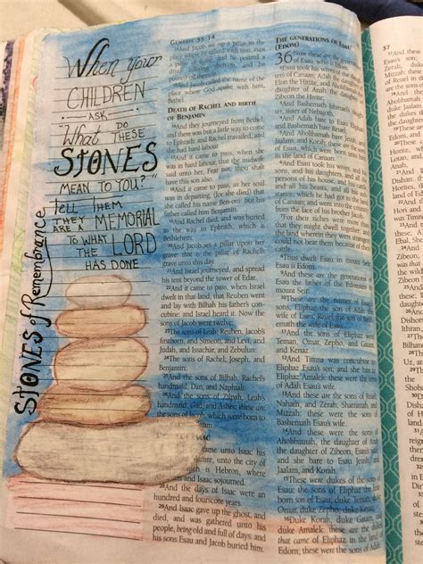 Bible Journaling Ideas Genesis Phenomenal Day By Day Account Picture