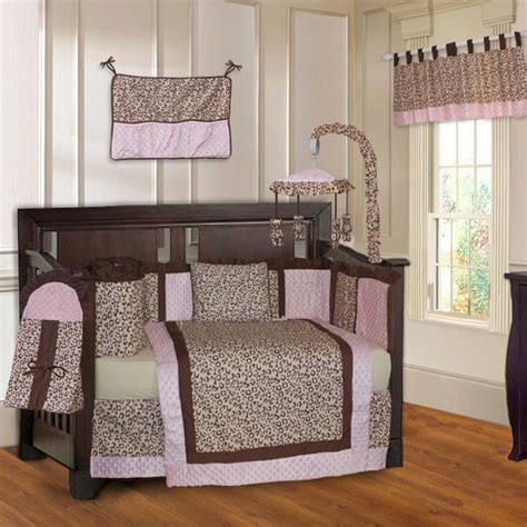 User reviews for 9pc pink & brown crib bedding nursery set includes: BabyFad Leopard Pink 10-piece Crib Bedding Set (BabyFad ...