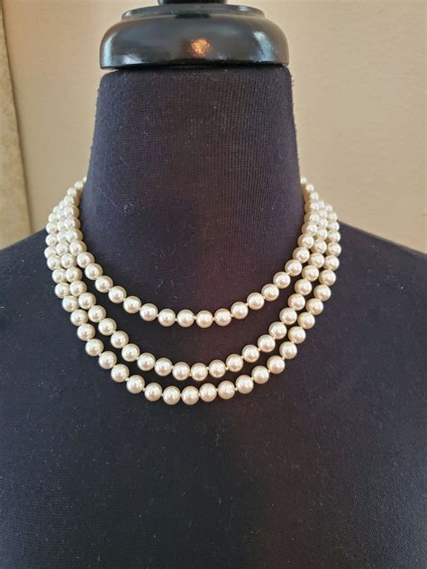 Vintage JBK Camrose & Kross 3 Strand Pearls Jackie Kennedy | Etsy | Pearls, Camrose, Vintage pearls
