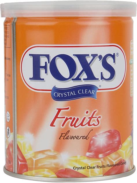 Foxs Crystal Clear Fruits Flavored Candy Tin 180g Packaging May Vary Uk Grocery