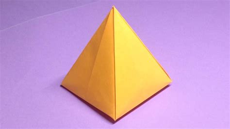 How To Make A Paper Pyramid Easy Origami Pyramids For Beginners