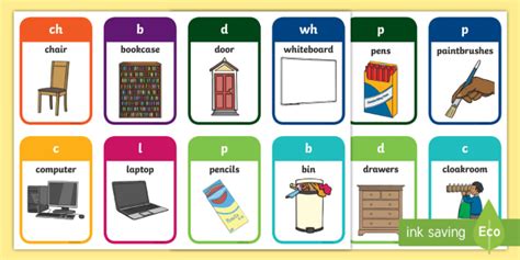 Truth Of The Talisman Classroom Objects Flashcards Printable