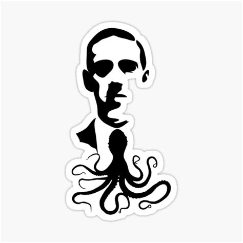 Lovecraft Cthulhu Sticker For Sale By Metaluna Redbubble