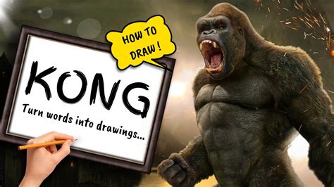 How To Draw Kong Drawing King Kong Youtube