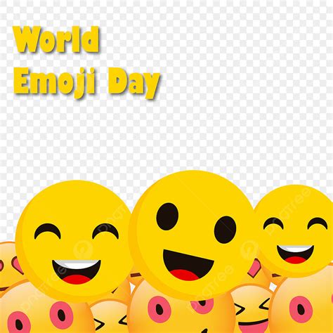 Gambar Ilustrasi Hari Emoji Dunia Vektor Gratis Riang Salam Perayaan