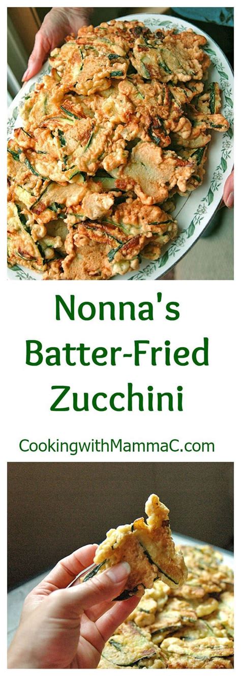 Nonnas Batter Fried Zucchini The Best Fried Zucchini Ever A