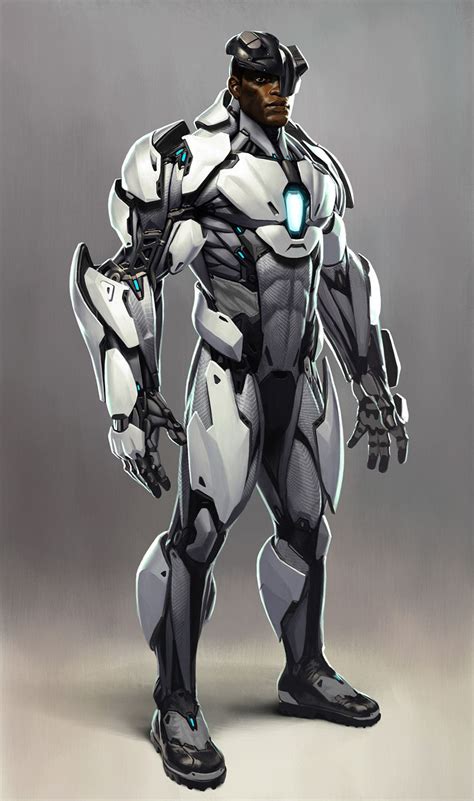 Cyborg Via Injustice 2 Illustrated By Joseph Meehan Robot Concept