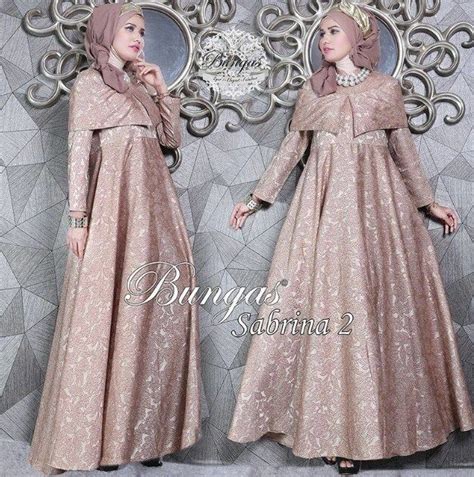 Baju busana muslim brokat model syari ozumo by marghon via busanamuslimbranded.com. Gamis (Dengan gambar) | Pakaian perkawinan, Pakaian wanita ...