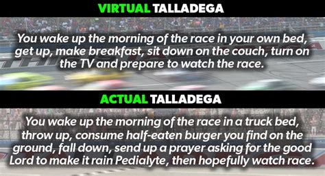 The nascar xfinity series is a stock car racing series owned and operated by nascar. @nascarcasm: Differences between virtual, actual Talladega ...