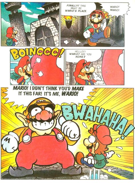 Super Luigi Bros Mario Vs Wario Comic Issue 1 From Nintendo Power