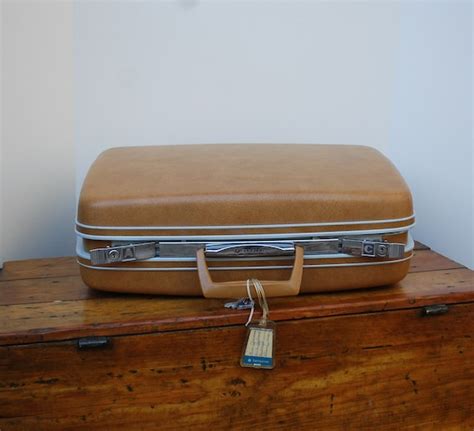 Vintage Samsonite Suitcase Luggage Brown 1950s By Cabinwindows