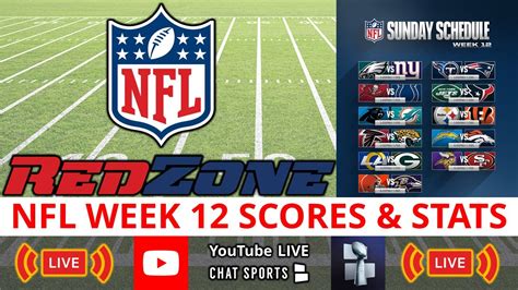 Nfl Redzone Live Streaming Scoreboard Nfl Week 12 Scores Stats