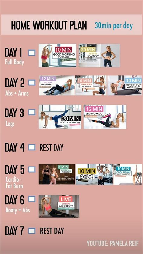 Download the home workout plan calendar pdf included in each post below. Pin na nástenke home workout plan