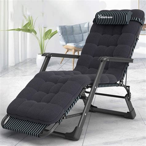 Oversized Zero Gravity Chair with Black Tufted Cushion | Interior