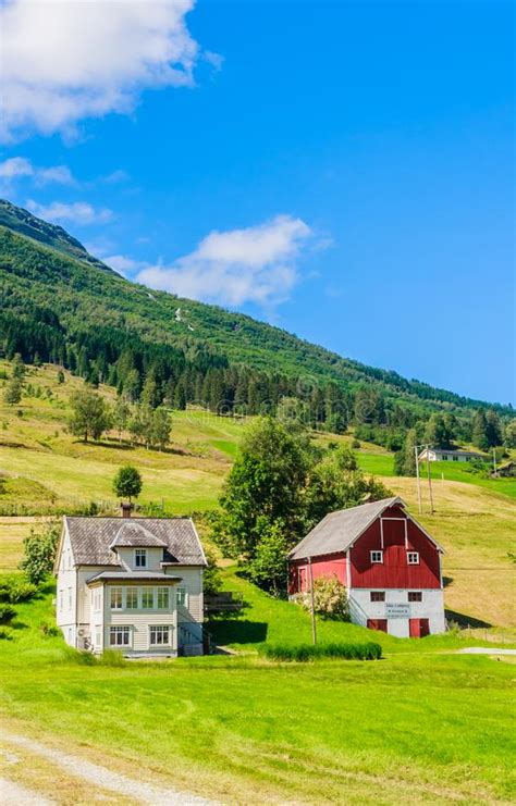 Small Houses At Olden Norwayolden Is A Village And Urban Area In The