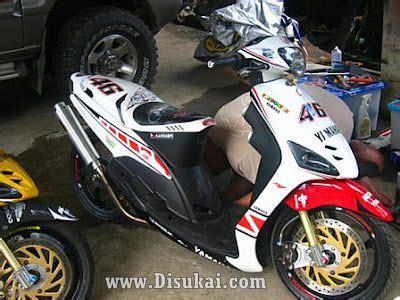 Akhirnya muncul juga skutik yang digadang gadang. Gambar Modifikasi Motor Mio J - Foto Modifikasi Motor Mio J Terbaru 2014
