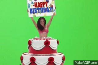 Happy Birthday Girl Jumps Out Of Cake On Make A Gif