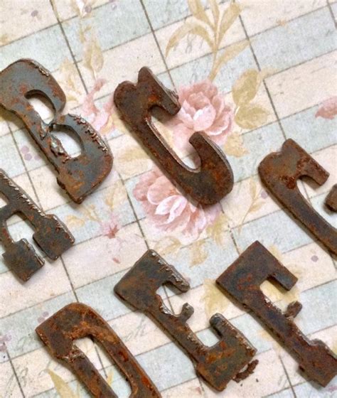 Fun With The Rusty Alphabets Letters Set Home Decor Etsy Letter Set