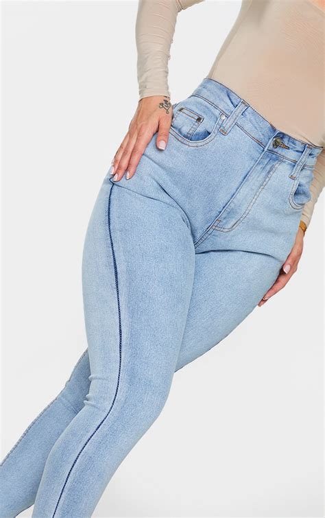 Shape Vintage High Waist Super Stretch Skinny Jeans Prettylittlething Usa