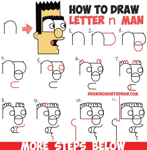 1500x992 cursive alphabet drawing alphabet letters in fancy. How to Draw a Cartoon Man from Lowercase Letter n in Easy ...