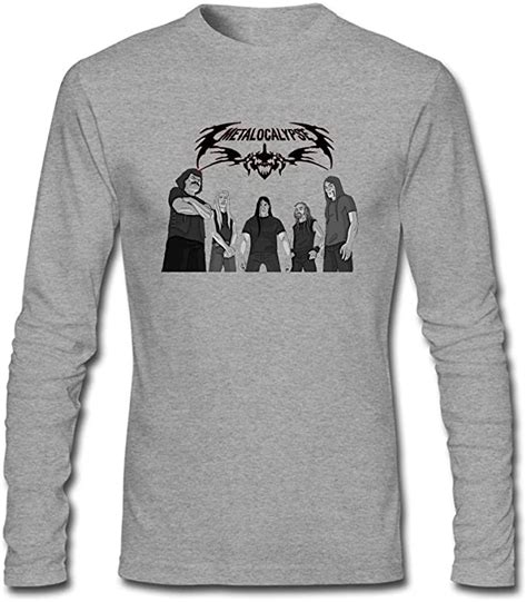 Minnri Mens Metalocalypse American Animated Series Long Sleeve T Shirt