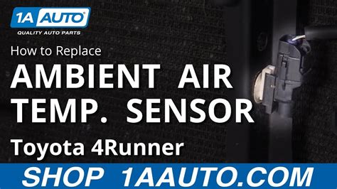 How To Replace Ambient Air Temp Sensor 2002 09 Toyota 4runner 1a Auto