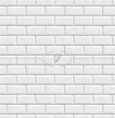 White Brick Tile Texture Image To U