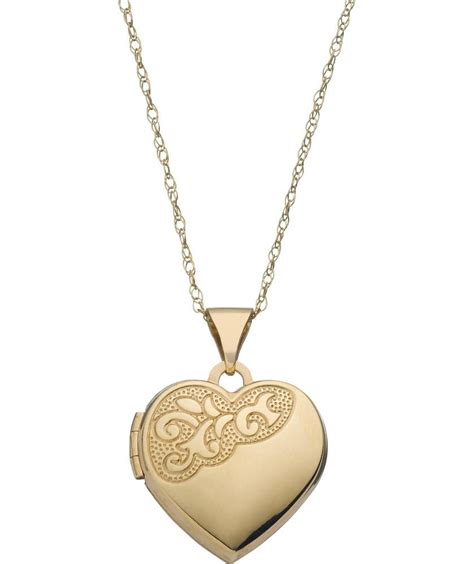 Buy Moon And Back 9ct Gold Heart 2 Photo Locket Pendant Necklace Womens Necklaces Argos