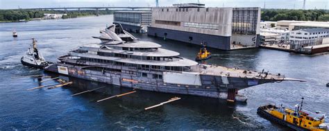 Project Jag Latest Photos Of 122m Lurssen Mega Yacht As She Hits The