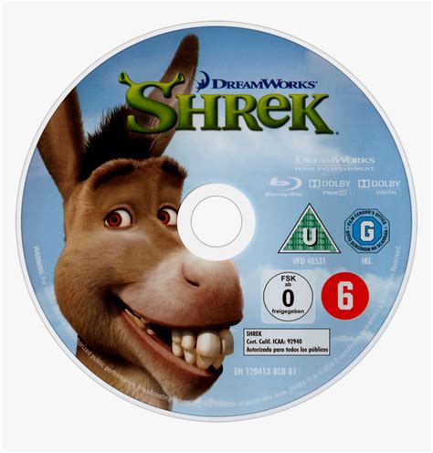 Shrek Blu Ray Disc Hd Png Download Kindpng