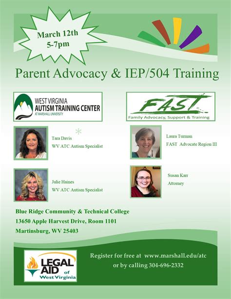 Parent Advocacy And Iep504 Training Wv Autism Training Center