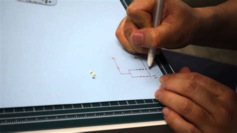 Circuit Scribing On A Paper Youtube