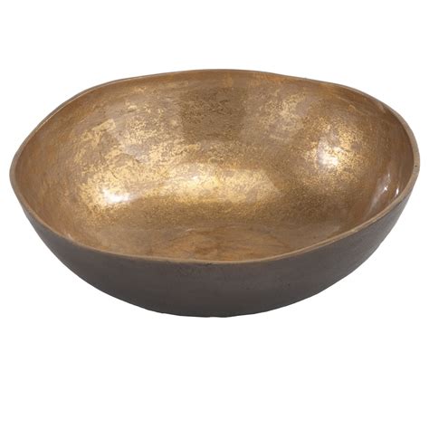 Modern Day Accents Metalico Large Round Decorative Bowl And Reviews Wayfair