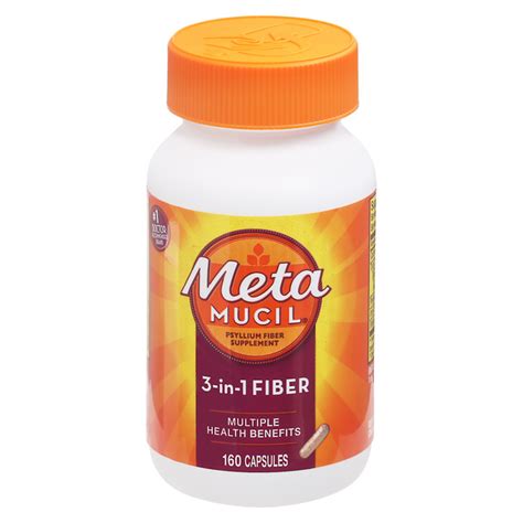 Save On Metamucil 3 In 1 Psyllium Fiber Supplement Capsules Order