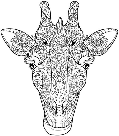 Animal Coloring Pages For Adults Giraffe Coloring Pages Animal
